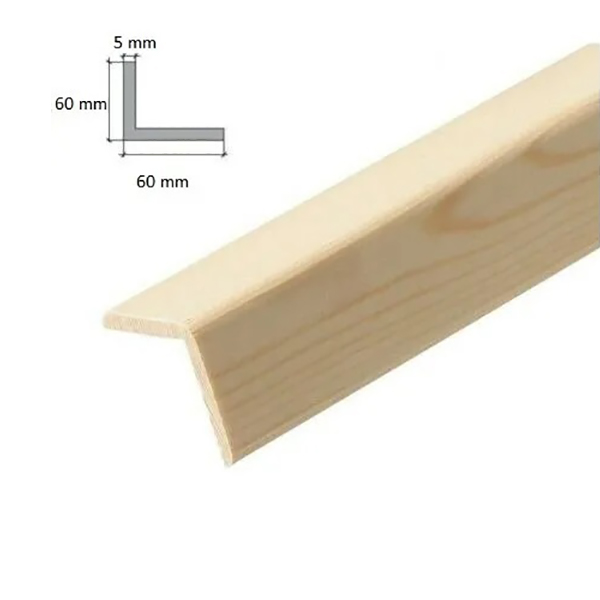 1 Meter Angle Corner Wooden Timber Moulding Beading Edging Trim