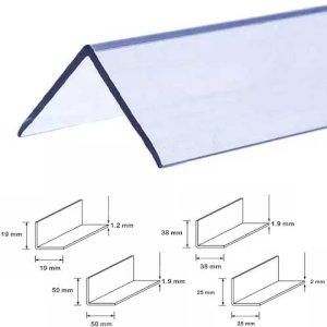 1 Meter Transparent Corner Protector Plastic PVC 90 Degree Angle Trim 