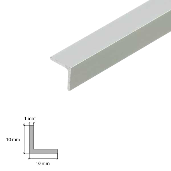 1m Lightweight Aluminum Angle Corner Trim Edging for Cover Internal & External Corners