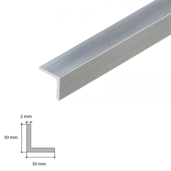 1m Lightweight Aluminum Angle Corner Trim Edging for Cover Internal & External Corners