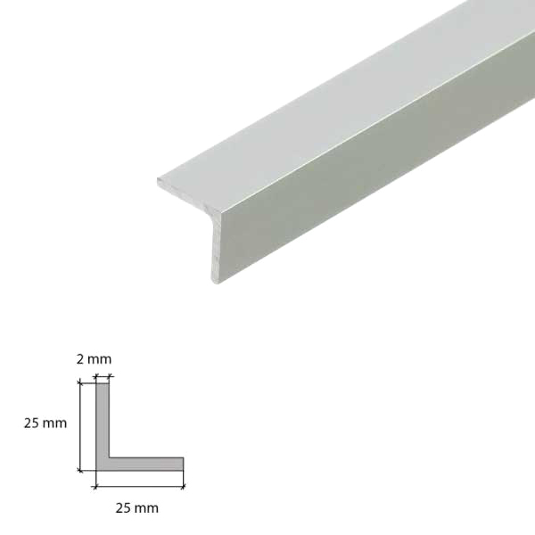 1m Lightweight Aluminum Angle Corner Trim Edging for Cover Internal & External Corners