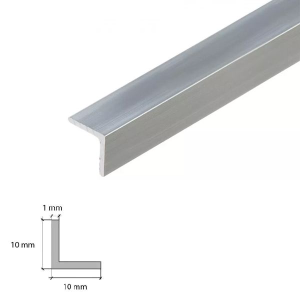 1m Lightweight Aluminum Angle Corner Trim Edging for Cover Internal & External Corners