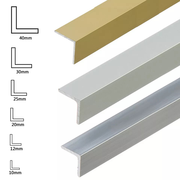 1m Lightweight Aluminum Angle Corner Trim Edging for Cover Internal & External Corners