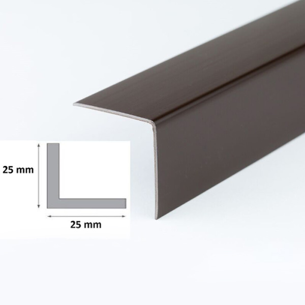 1m Plastic PVC Corner 90 Degree Brown Cover Angle Trim