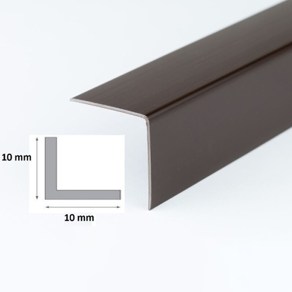 1m Plastic PVC Corner 90 Degree Brown Cover Angle Trim