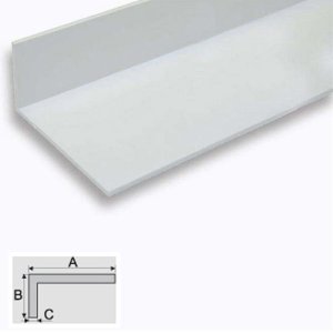 1m Long Aluminum Non-Equal Sided Anodised Angle Profile Bar