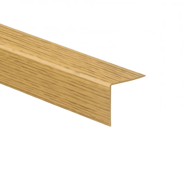 1m Long Wood Effect PVC Angle Cover Trim Rigid Plastic Corner Guard