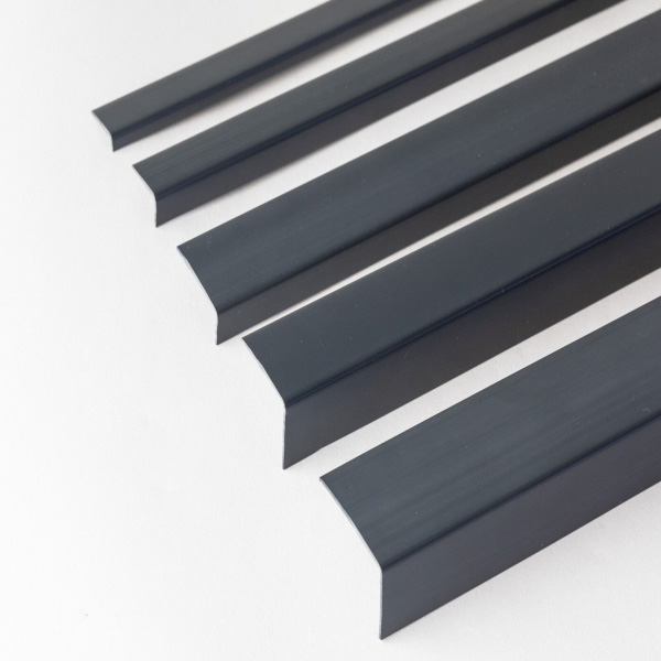 1m Plastic Pvc Corner Unequal Anthracite 90 Degree Angle Trim