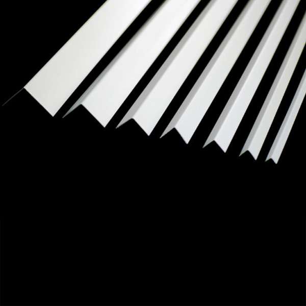 1m Plastic PVC White Corner 90 Degree Angle Trim Edge Protector