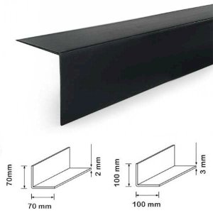  2.44m Black PVC Plastic Corner 90 Degree Angle Trim Cover