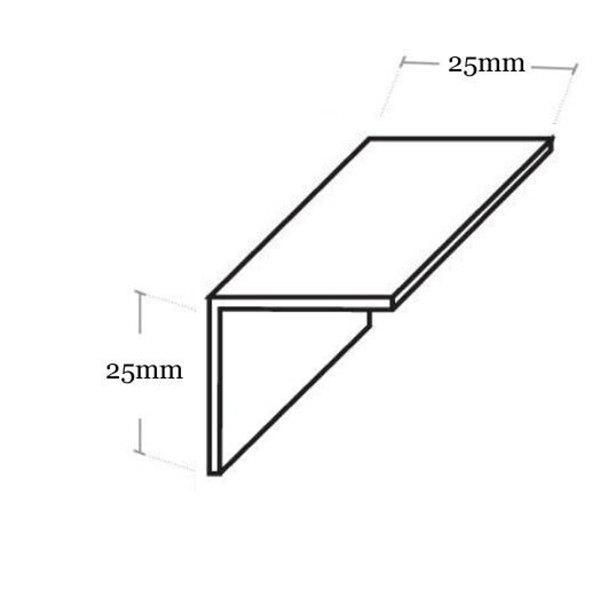 2.5m White Plastic Flexible Angle Corner Wall Edge Protector 