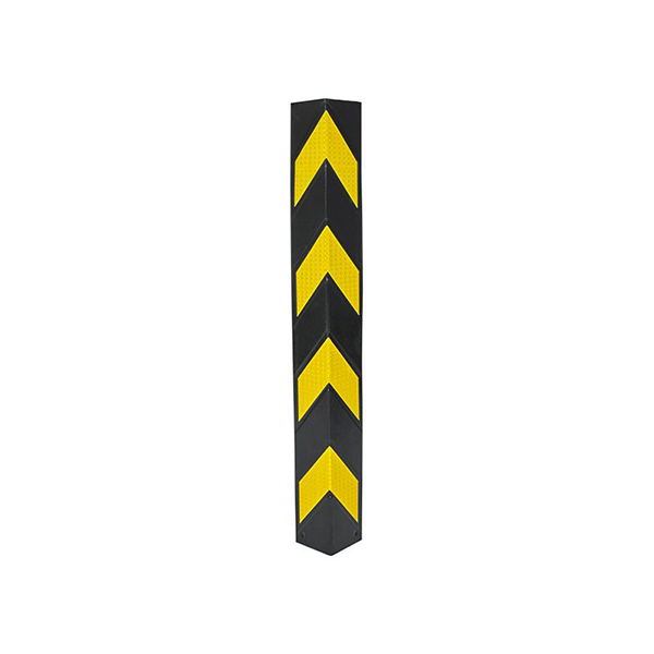 5 Pcs Chevron Pattern Black & Yellow  Rubber Corner Guards