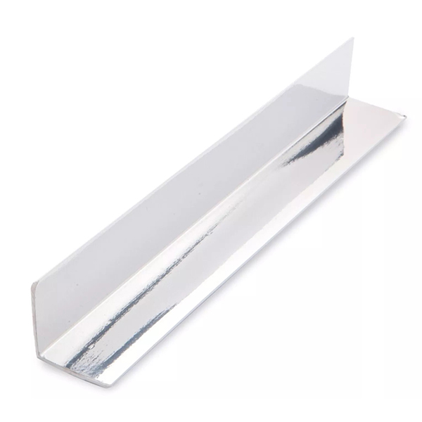 PVC 2.45m Chrome Silver Effect Internal Angle Wall Cladding Trim