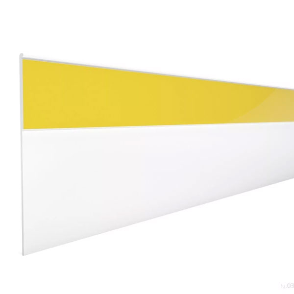 Flat Self-Adhesive White PVC Cover Strip Door & Window Architrave - 6m Long