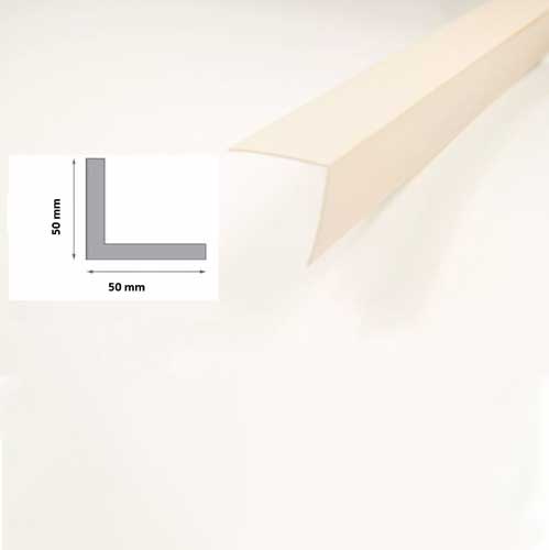  Ivory Plastic PVC Corner 90 Degree Angle Trim 2.5m Long 