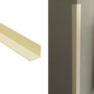 Plastic Cream Corner Wall Protector Angle Protection - 40mm x 40mm 