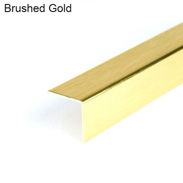 Chrome & Gold Effect Plastic PVC Angles Trim Wall Edge Protector