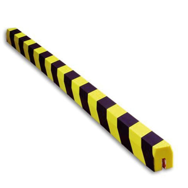 Push on Black & Yellow Corner Guard Trapezoidal Edge Protector