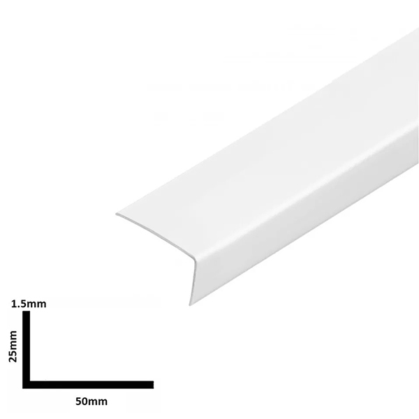  1m Unequal Angle Cover Strip Rigid To Cover Internal & External Corner