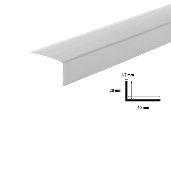 2.5M Unequal Waterproof PVC Plastic Corner Trim with 90-Degree Angle