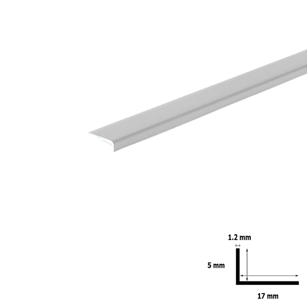 2.5M Unequal Waterproof PVC Plastic Corner Trim with 90-Degree Angle