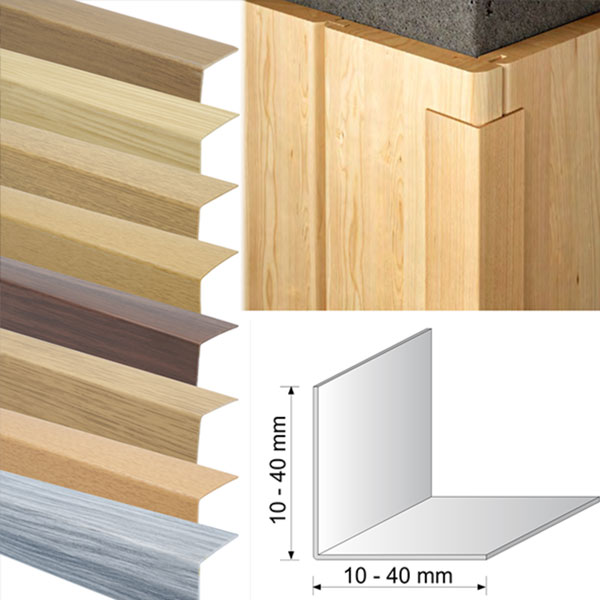 Plastic Pvc Wood Effect 90 Degree Angle Trim Corner Protector