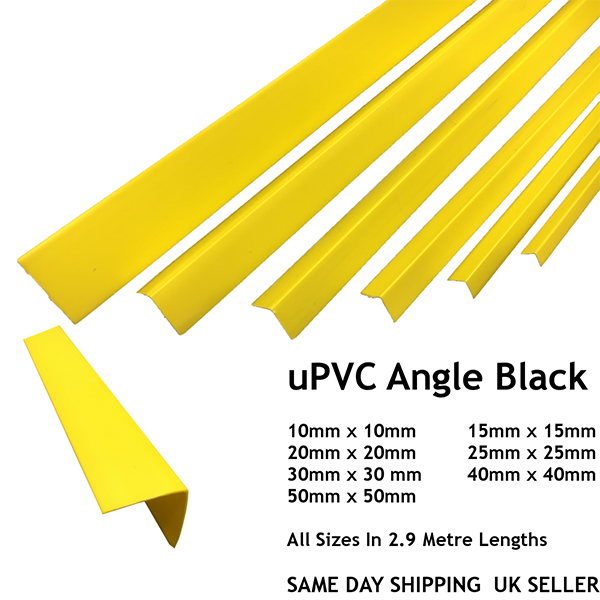 90 Degree Durable Plastic PVC Corner Yellow Angle Trim